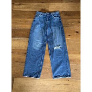 BDG Boyfriend Jeans Women's Relaxed High Rise Y2K Straight Leg Distressed 30